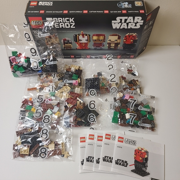 LEGO STAR WARS - #40676 The Phantom Menace BrickHeadz *** EXCLUDES QUEEN AMIDALA - Picture 2 of 6